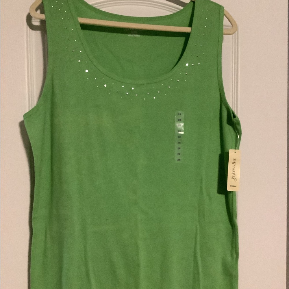 St. John's Bay Green Tank Top
